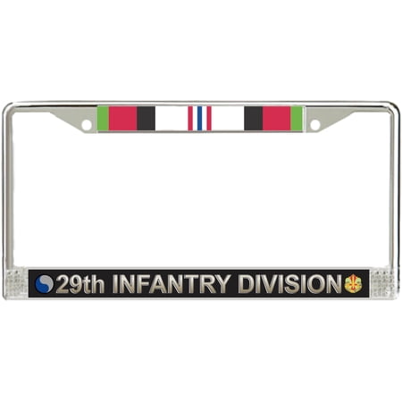 29th Infantry Division Afghanistan Veteran Service Ribbon License Plate Frame