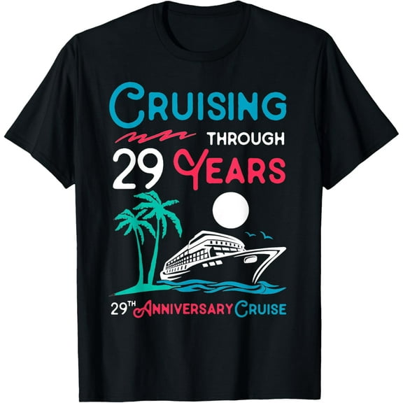 29th Wedding Anniversary Cruise Tee 29 Years of Marriage T-Shirt