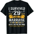 thumbnail image 1 of 29th Wedding Anniversary shirt Couples Husband Wife 29 Years T-Shirt, 1 of 7