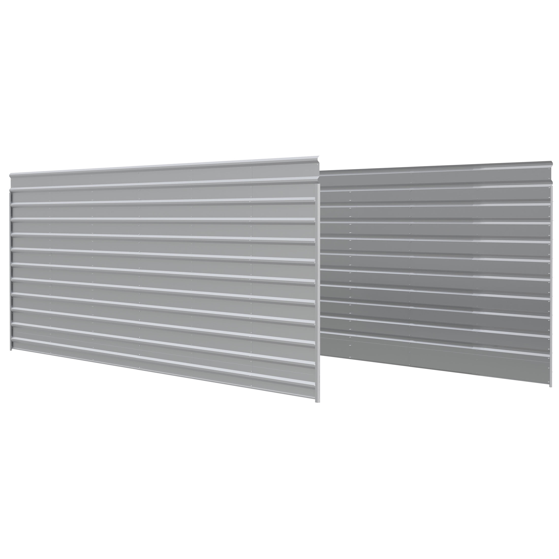 29 ft White Galvanized Steel Carport Enclosure Kit