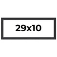 thumbnail image 1 of 29x10 Frame Black Real Wood Picture Frame Width 1.25 Inches | Interior Frame Depth 0.5 Inches |, 1 of 8