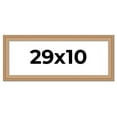 thumbnail image 1 of 29x10 Frame Charleston Honey Brown Solid Wood Picture Frame Width 1.75 Inches | Interior Depth 0.5, 1 of 8