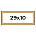 thumbnail image 1 of 29x10 Frame Gold Plein Aire Solid Wood Picture Frame Width 2 Inches | Interior Frame Depth 0.5, 1 of 8