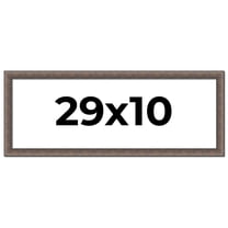29x10 Frame Silver Real Wood Picture Frame Width 1.25 Inches | Interior Frame Depth 0.5 Inches |