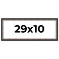 thumbnail image 1 of 29x10 Frame Silver Real Wood Picture Frame Width 1.25 Inches | Interior Frame Depth 0.75 Inches |, 1 of 8