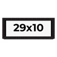 thumbnail image 1 of 29x10 Shadow Box Black Solid Wood Display Picture Frame | 1 Inch Rabbet Depth | | 1.375 Inch, 1 of 4
