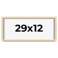 thumbnail image 1 of 29x12 Frame Beige Real Wood Picture Frame Width 0.75 inches | Interior Frame Depth 0.5 inches |, 1 of 8