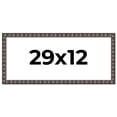 thumbnail image 1 of 29x12 Frame Black Brown Chestnut Mosaic Solid Wood Picture Frame | 1.125 Inch Moulding Width |, 1 of 8
