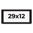 thumbnail image 1 of 29x12 Shadow Box Black Solid Wood Display Picture Frame | 1 Inch Rabbet Depth | | 1.375 Inch, 1 of 4