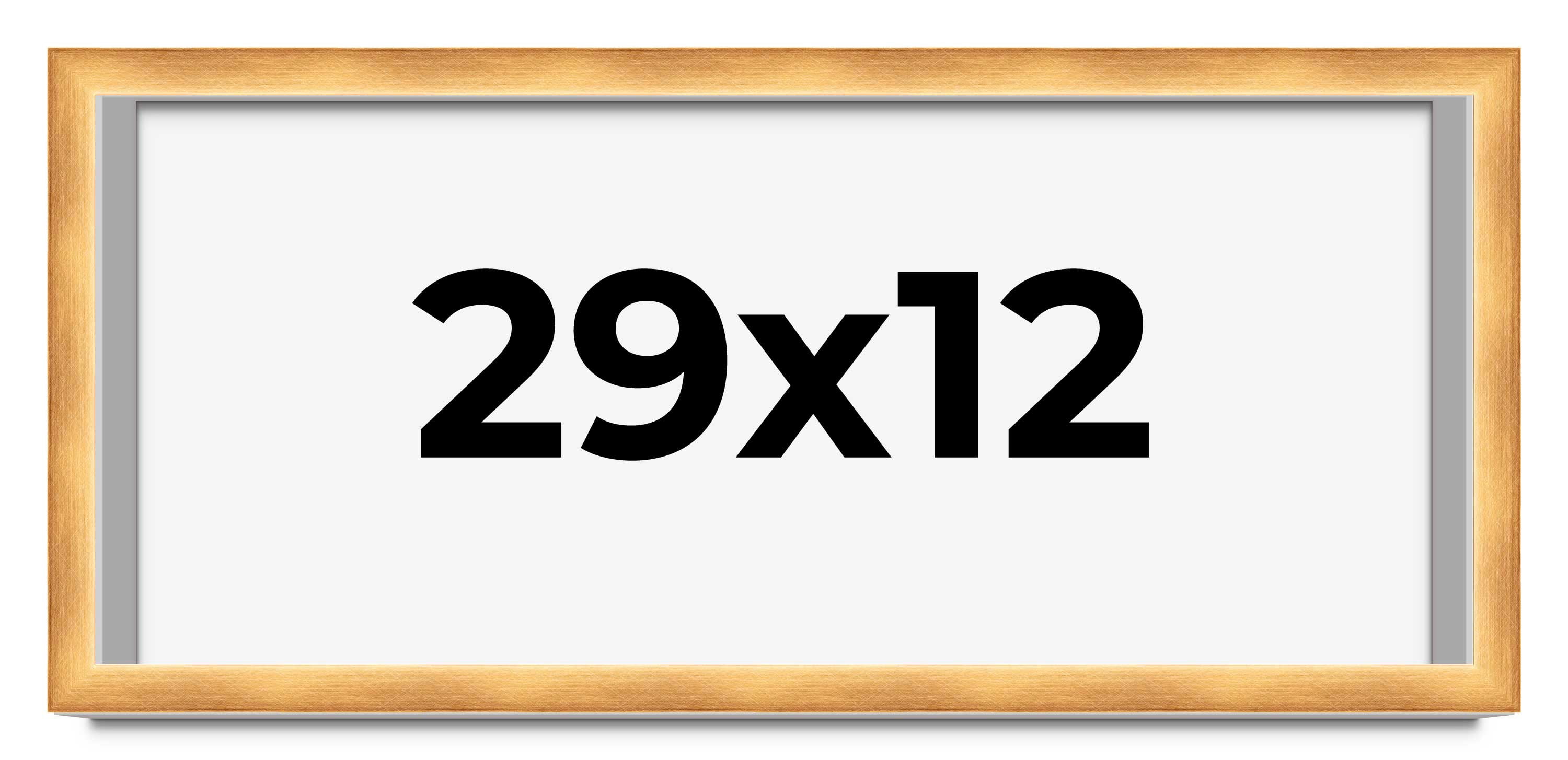 29x12 Math 29x12 Shadow Box Bronze Cross-Brushed Display Frame | 1.625 Inches Deep ...