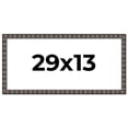 thumbnail image 1 of 29x13 Frame Black Brown Chestnut Mosaic Solid Wood Picture Frame | 1.125 Inch Moulding Width |, 1 of 8
