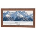 thumbnail image 1 of 29x13 Frame Brown Farmhouse Solid Wood Picture Frame Width 1.5 Inches | Interior Frame Depth 0.5, 1 of 8