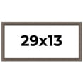 thumbnail image 1 of 29x13 Frame Silver Real Wood Picture Frame Width 1.25 Inches | Interior Frame Depth 0.5 Inches |, 1 of 8