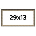 thumbnail image 1 of 29x13 Frame Silver Real Wood Picture Frame Width 1.75 Inches | Interior Frame Depth 0.5 Inches |, 1 of 8