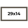 thumbnail image 1 of 29x14 Frame Black Bamboo Solid Wood Picture Frame Width 1.5 Inches | Interior Frame Depth 0.5, 1 of 8