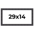 thumbnail image 1 of 29x14 Frame Brown Rustic Solid Wood Picture Frame 1.5 Inches Wide | Interior Frame Depth 0.5 Inches, 1 of 8