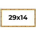 thumbnail image 1 of 29x14 Frame Gold Bamboo Solid Wood Picture Frame | 1 Inch Moulding Width | Interior Frame Depth, 1 of 8