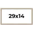 thumbnail image 1 of 29x14 Frame Grey Solid Wood Picture Frame Width 1 Inches | Interior Frame Depth 0.5 Inches |, 1 of 8