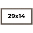 thumbnail image 1 of 29x14 Frame Silver Real Wood Picture Frame Width 1.25 Inches | Interior Frame Depth 0.5 Inches |, 1 of 8