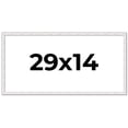 thumbnail image 1 of 29x14 Frame White Real Wood Picture Frame Width 0.75 inches | Interior Frame Depth 0.5 inches |, 1 of 8