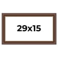thumbnail image 1 of 29x15 Copper and Brown Real Wood Picture Frame Width 2 inches | Interior Frame Depth 0.5 inches |, 1 of 8