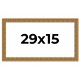 thumbnail image 1 of 29x15 Frame Black and Gold Distressed Solid Wood Sonoma Picture Frame | 1.625 Inch Moulding Width |, 1 of 8