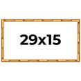 thumbnail image 1 of 29x15 Frame Gold Bamboo Solid Wood Picture Frame | 1 Inch Moulding Width | Interior Frame Depth, 1 of 8