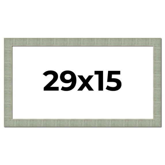 29x15 Frame Green Desert Pear Solid Wood Picture Frame | 1.625 Inch Moulding Width | Interior Frame