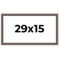 thumbnail image 1 of 29x15 Frame Silver Real Wood Picture Frame Width 1.25 Inches | Interior Frame Depth 0.5 Inches |, 1 of 8