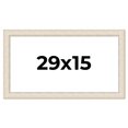 thumbnail image 1 of 29x15 Frame White Real Wood Picture Frame Width 1.75 inches | Interior Frame Depth 0.5 inches |, 1 of 8