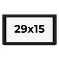 thumbnail image 1 of 29x15 Shadow Box Black Solid Wood Display Picture Frame | 1 Inch Rabbet Depth | | 1.375 Inch, 1 of 4