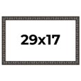 thumbnail image 1 of 29x17 Frame Black-Brown Medieval Solid Wood Picture Frame | 1.5 Inch Moulding Width | Gotham, 1 of 8