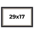 thumbnail image 1 of 29x17 Frame Black Real Wood Picture Frame Width 2.25 Inches | Interior Frame Depth 0.5 Inches |, 1 of 8