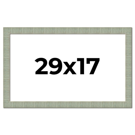 29x17 Frame Green Desert Pear Solid Wood Picture Frame | 1.625 Inch Moulding Width | Interior Frame