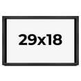 thumbnail image 1 of 29x18 Frame Black Charcoal Grey Wood Textured Picture Frame | 0.75 Inch Moulding Width | Gunmetal, 1 of 8