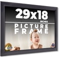 thumbnail image 1 of 29x18 Frame Black Passaggi Solid Wood Picture Frame Width 1.5 Inches | Interior Depth 0.5 Inches |, 1 of 8