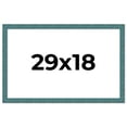 thumbnail image 1 of 29x18 Frame Blue Rustic Barnwood Solid Wood Picture Frame Width 1.25 Inches | Interior Depth 0.5, 1 of 8