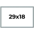 thumbnail image 1 of 29x18 Frame Blue Scuffed Farm Board Solid Wood Picture Frame Width 0.75 Inches | Interior Depth 0.5, 1 of 8