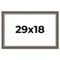 thumbnail image 1 of 29x18 Frame Brown Solid Wood Picture Frame | 1.75 Inch Moulding Width | Austin Frame Complete with, 1 of 8