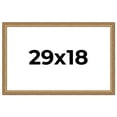 thumbnail image 1 of 29x18 Frame Gold Solid Wood Picture Frame Width 1.25 Inches | Interior Frame Depth 0.375 Inches |, 1 of 8