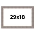 thumbnail image 1 of 29x18 Frame Grey Real Wood Picture Frame Width 2.75 Inches | Interior Frame Depth 0.5 Inches |, 1 of 8