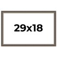 thumbnail image 1 of 29x18 Frame Silver Real Wood Picture Frame Width 1.25 Inches | Interior Frame Depth 0.5 Inches |, 1 of 8