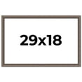 thumbnail image 1 of 29x18 Frame Silver Real Wood Picture Frame Width 1.25 Inches | Interior Frame Depth 0.5 Inches |, 1 of 8