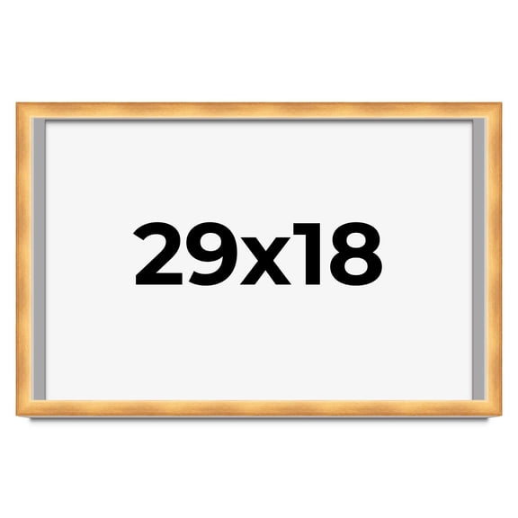 29x18 Shadow Box Bronze Cross-Brushed Display Frame | 1.625 Inches Deep Solid Wood | UV Resistant