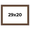 thumbnail image 1 of 29x20 Copper and Brown Real Wood Picture Frame Width 2 inches | Interior Frame Depth 0.5 inches |, 1 of 8