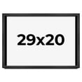 thumbnail image 1 of 29x20 Frame Black Charcoal Grey Wood Textured Picture Frame | 0.75 Inch Moulding Width | Gunmetal, 1 of 8