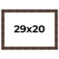 thumbnail image 1 of 29x20 Frame Brown Burl Real Wood Picture Frame Width 1.625 Inches | Interior Frame Depth 0.5 Inches, 1 of 8