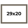 thumbnail image 1 of 29x20 Frame Brown Solid Wood Picture Frame | 1.75 Inch Moulding Width | Austin Frame Complete with, 1 of 8