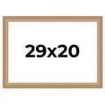 thumbnail image 1 of 29x20 Frame Charleston Honey Brown Solid Wood Picture Frame Width 1.75 Inches | Interior Depth 0.5, 1 of 8
