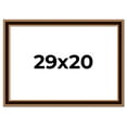 thumbnail image 1 of 29x20 Frame Gold Brown Plein Air Vintage Solid Wood Picture Frame | 1.75 Inches Moulding Width |, 1 of 8